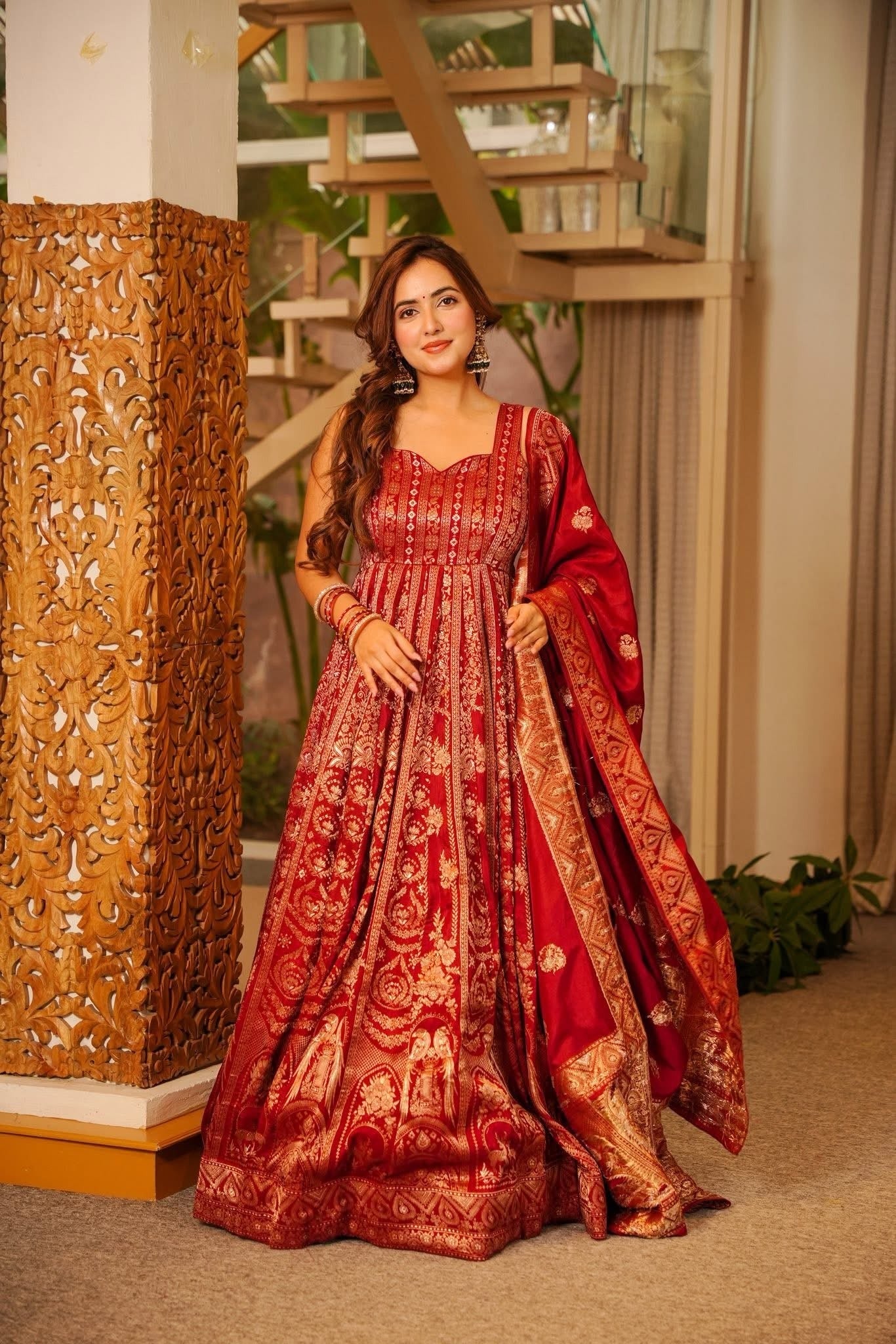 Silk Heavy Anarkali Suit Set