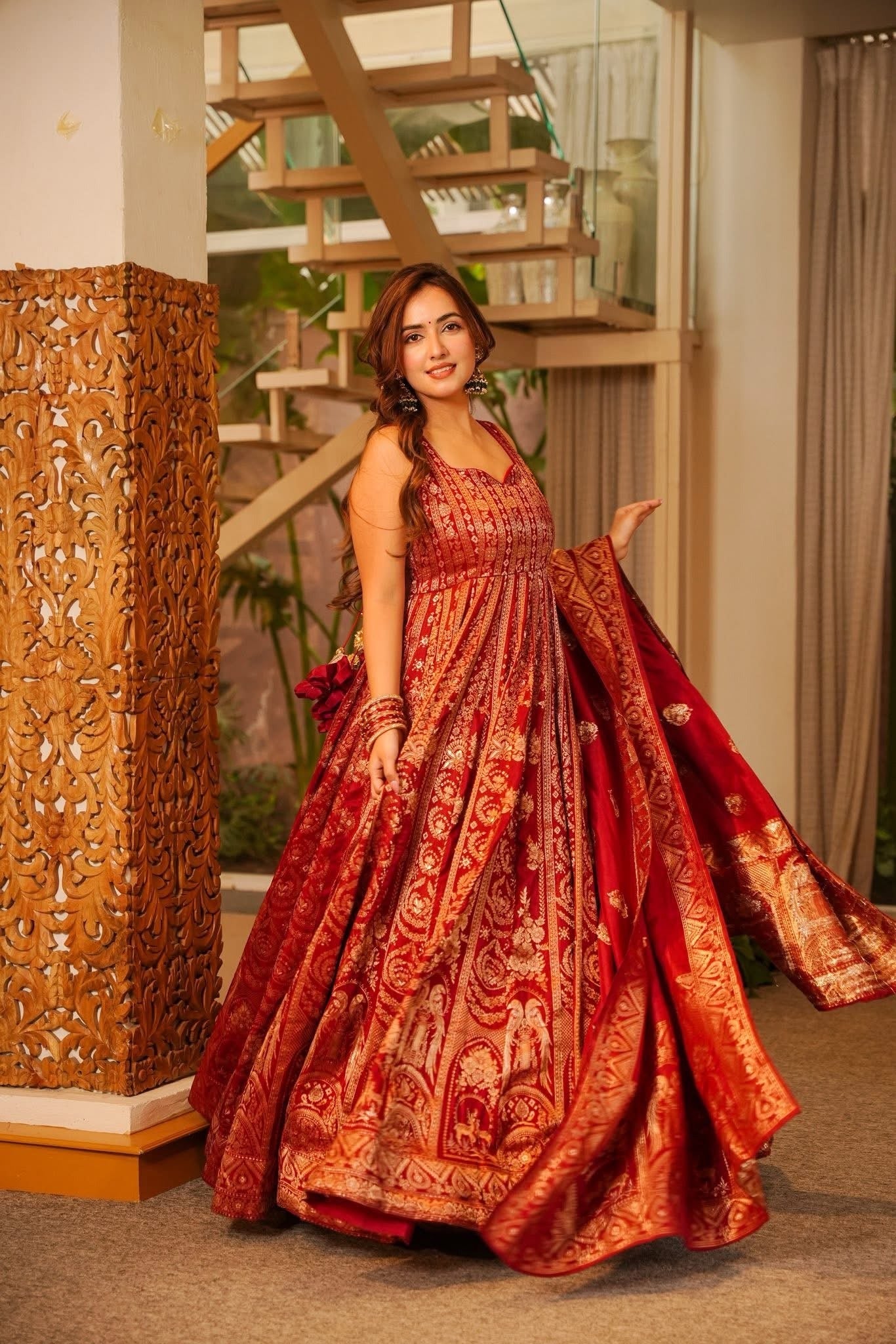Silk Heavy Anarkali Suit Set