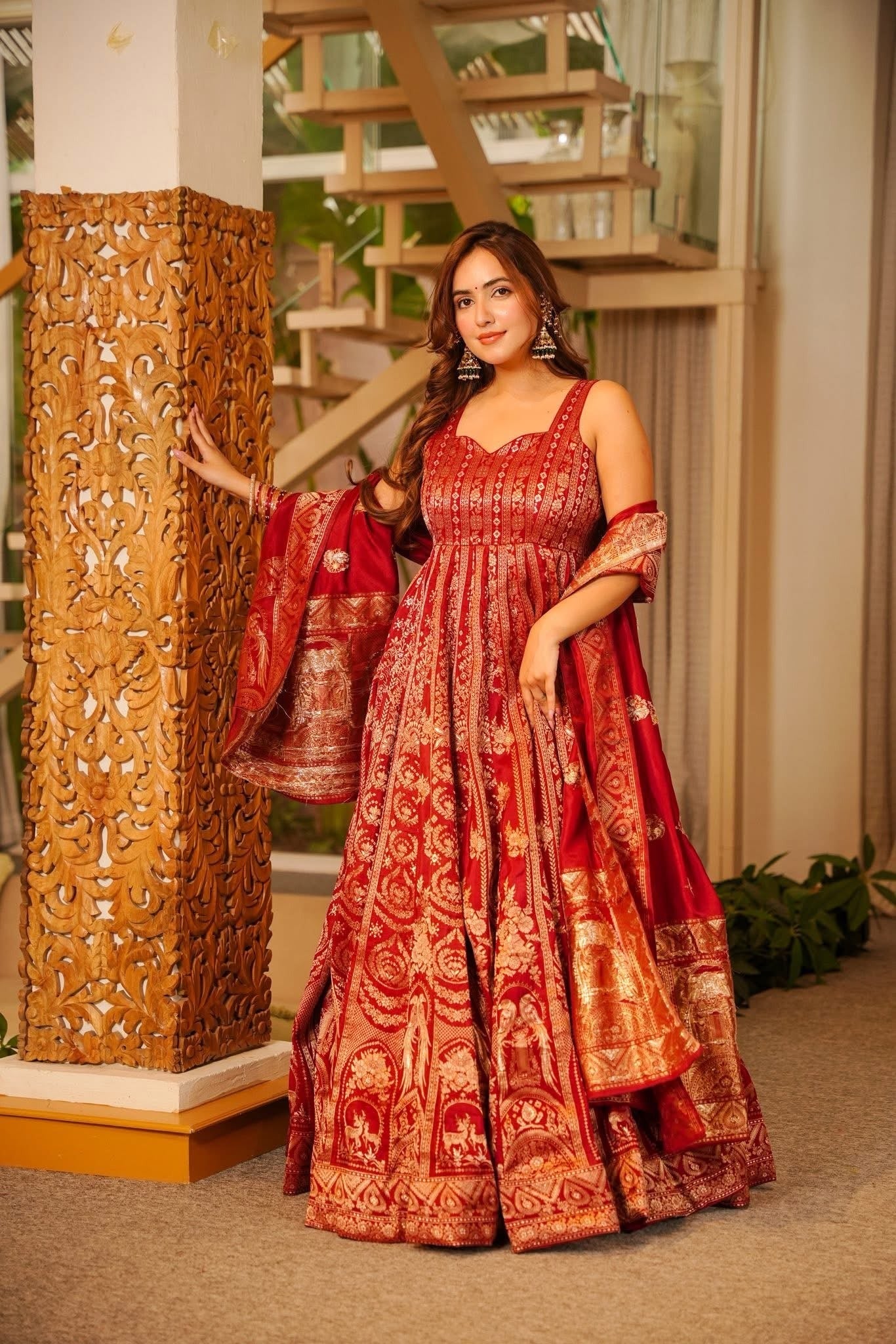 Silk Heavy Anarkali Suit Set