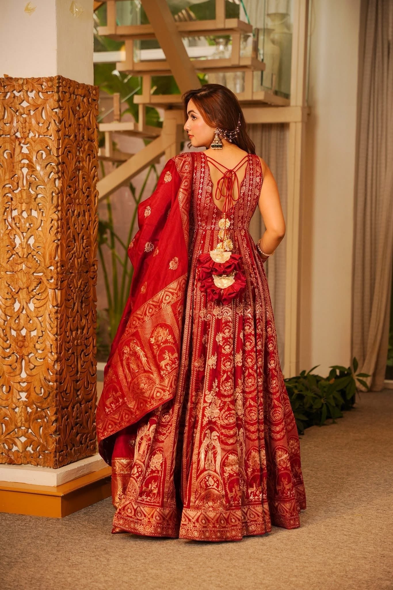 Silk Heavy Anarkali Suit Set