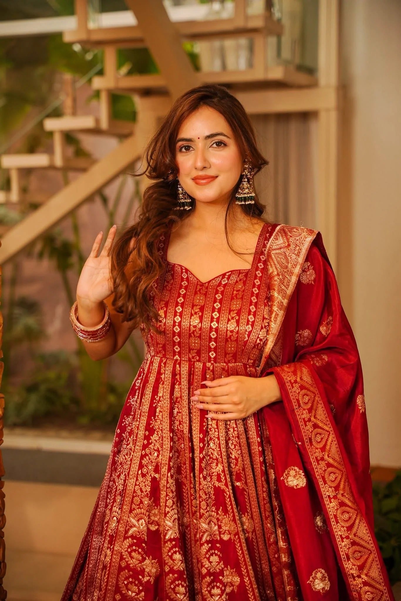 Silk Heavy Anarkali Suit Set