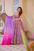 Beautiful Full Thready Work Anarkali Suit Set