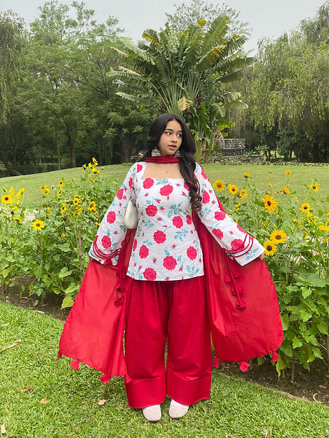 Rose Pankhuri Farshi Suit Set
