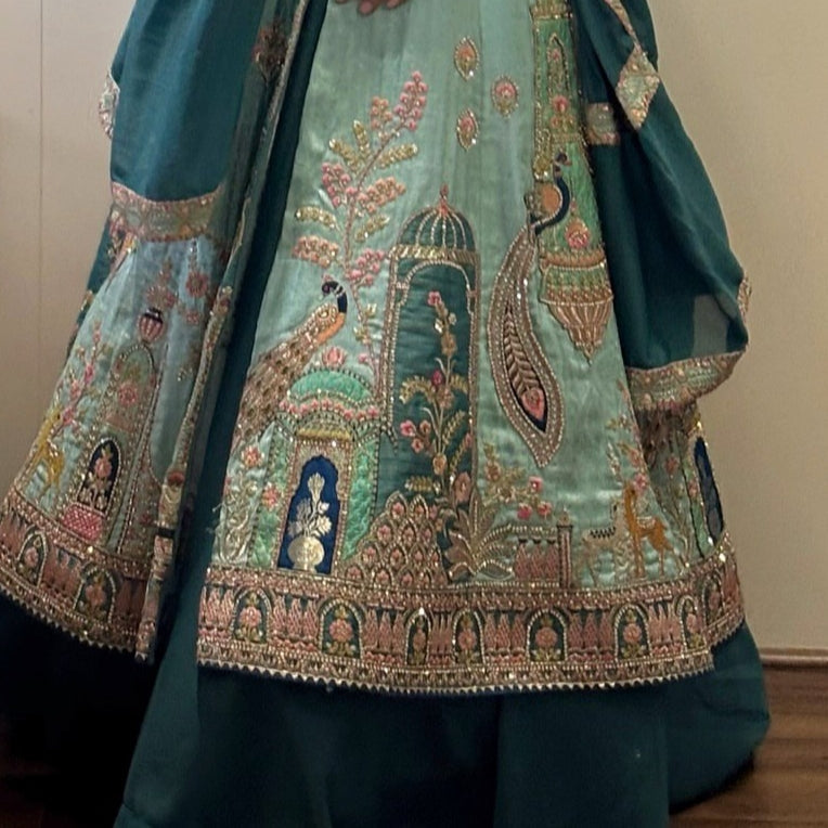 Beautiful Heavy Embroidered Work Lehenga Set