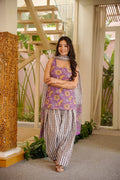 Avaan Pink Cotton Farshi Salwar Set