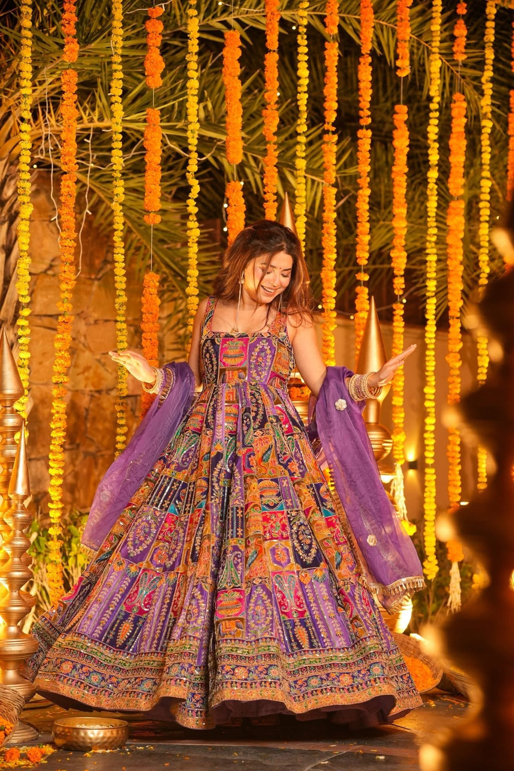 Beautiful Heavy Embroidered Anarkali Suit Set