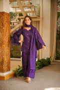 Purple Cotton Farshi Salwar Set