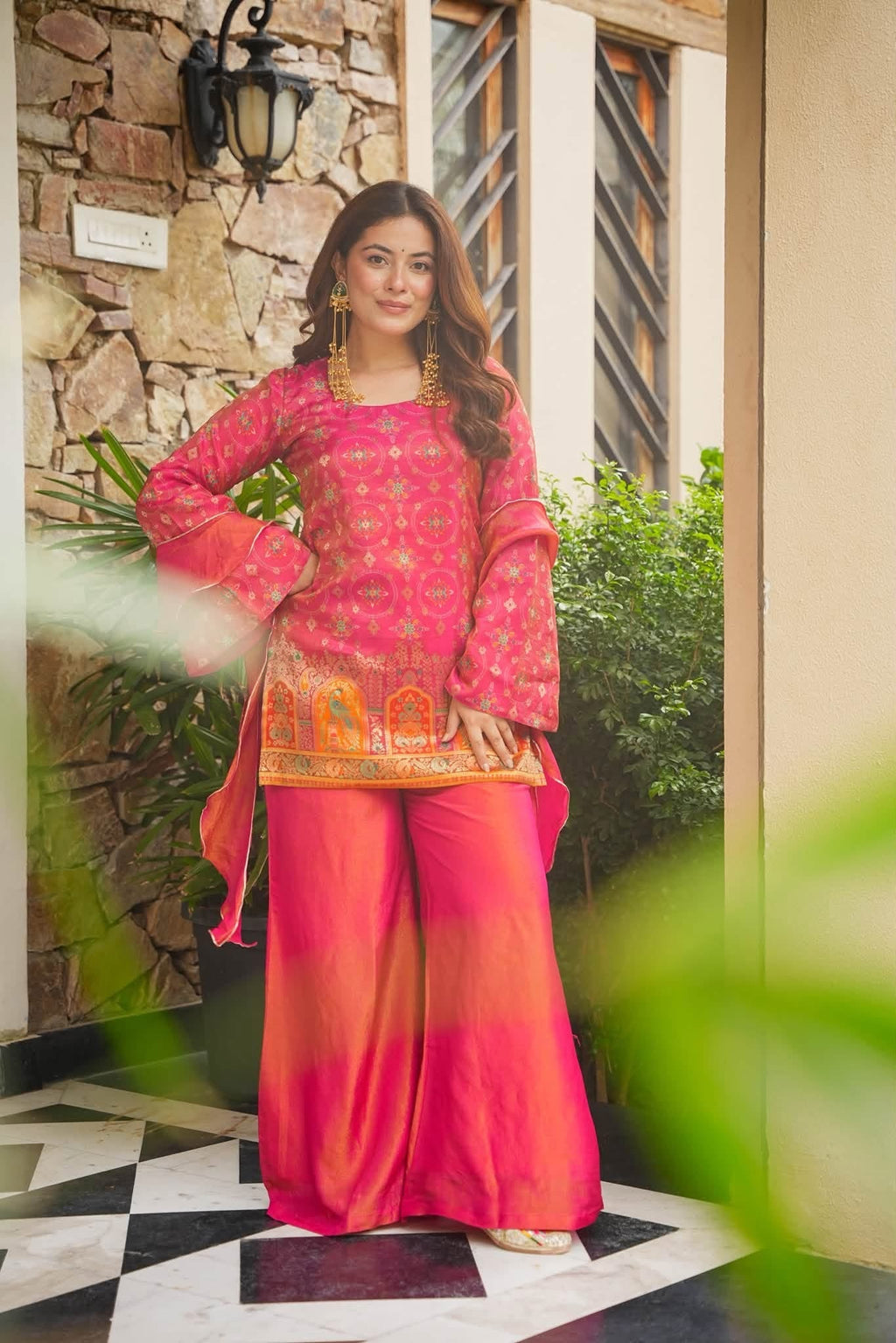 Pink Ethnic Glam Co-ord Set
Regular price