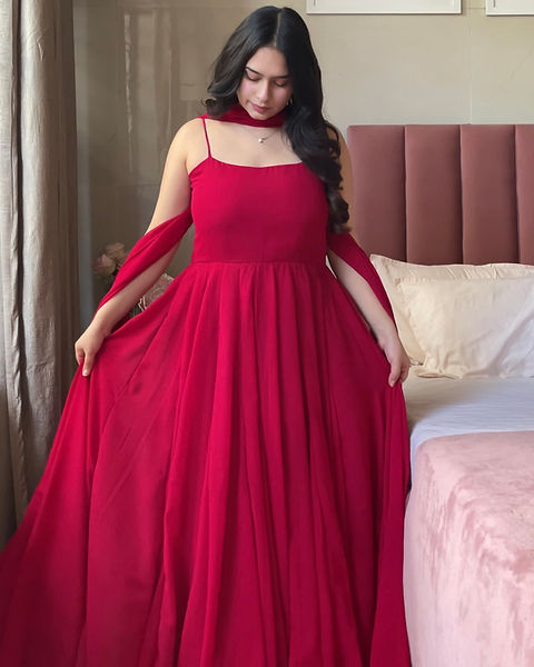 Beautiful Fairytale Anarkali Suit With Jacket and Duptta
