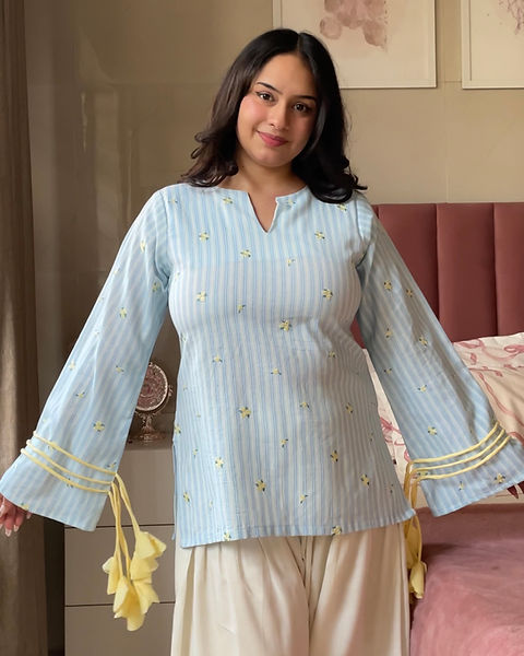 Beautiful ButterYellow Farshi Salwar Suit