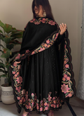 Embroidered Tissue Silk Traditional Dress