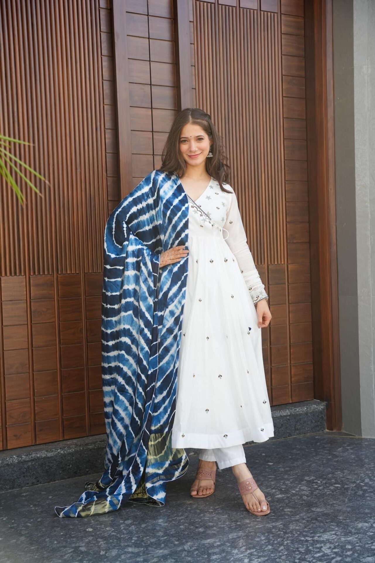 Beautiful White Anarkali Suit