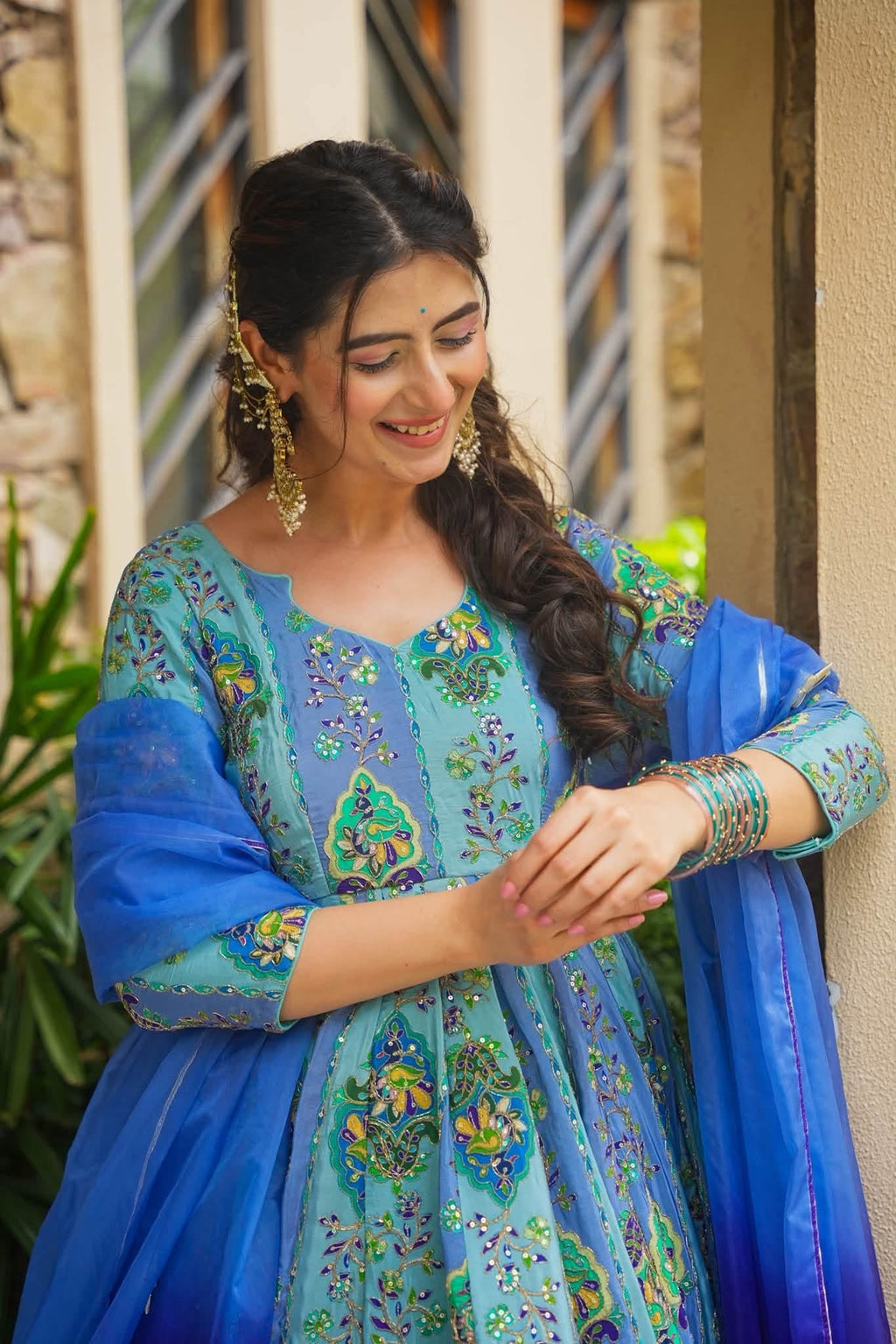 Beautiful Heavy Embroidered Anarkali Suit Set