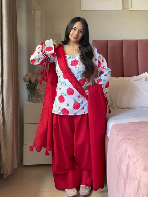 Rose Pankhuri Farshi Suit Set