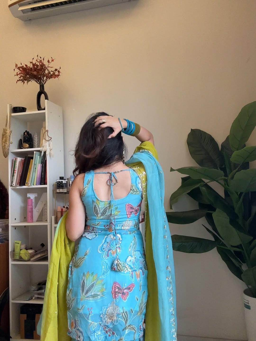 Beautiful Sky Blue Sharara Suit Set