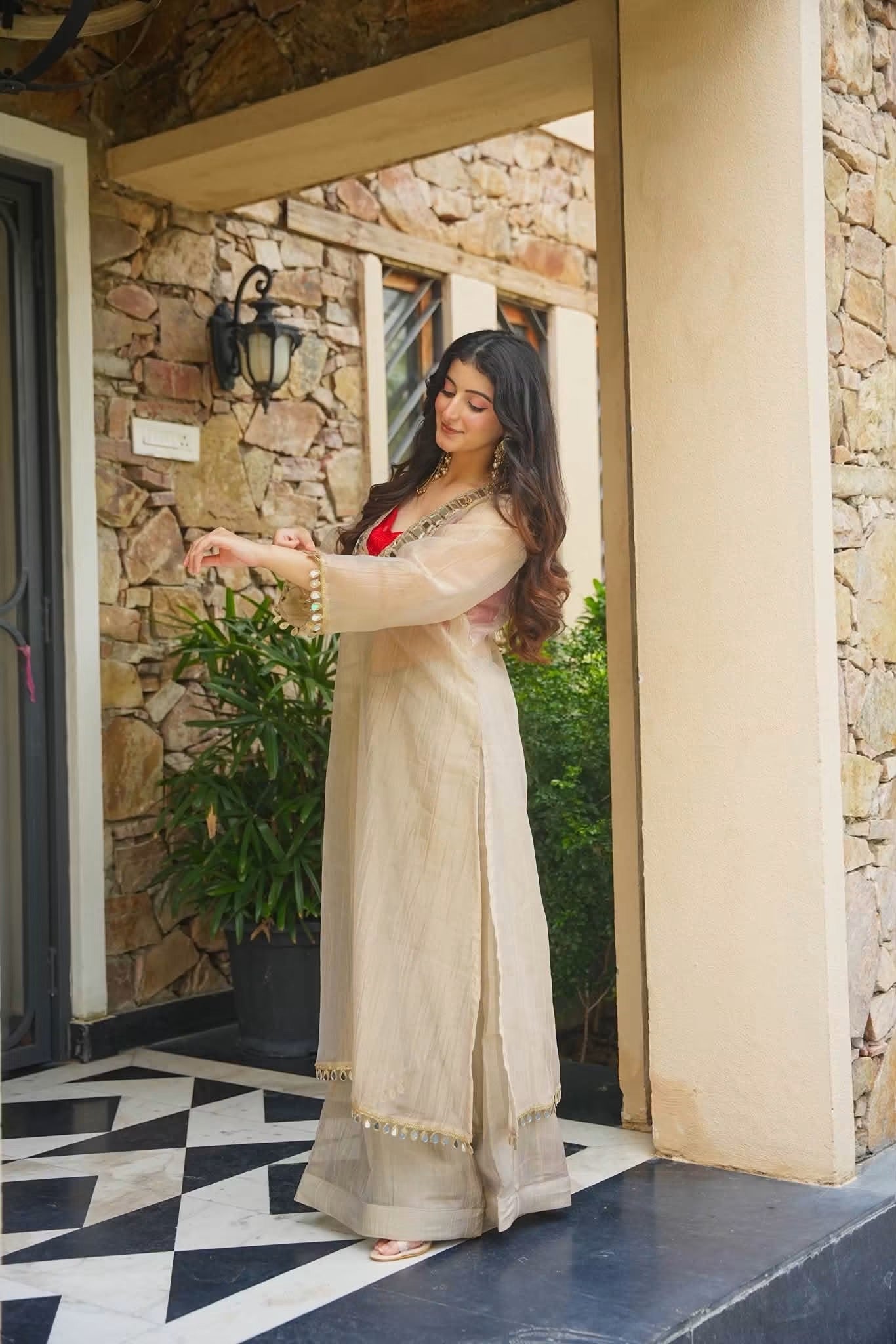 Beautiful Indo-Western Festive Anarkali Set