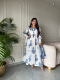 Pure Cotton Anarkali Suit Set
