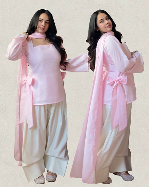 Beautiful Bow Farshi Salwar Suit Set