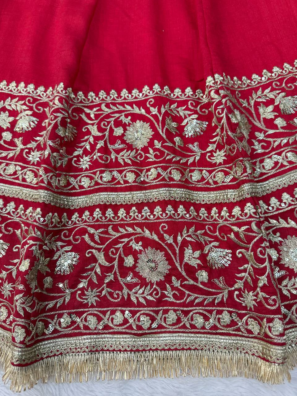 Beautiful Embroidered karwachauth Special Anarkali Suit