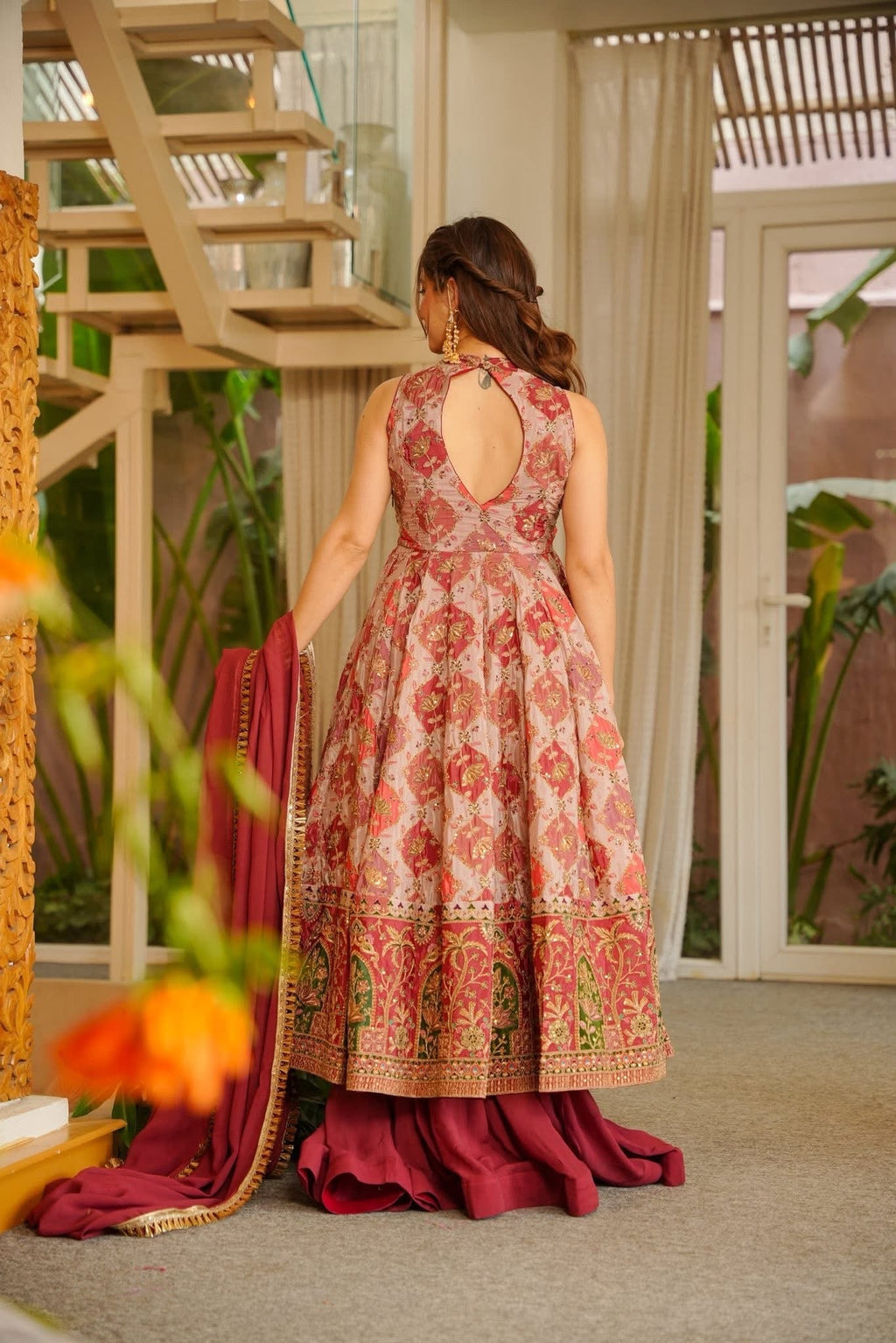 Beautiful Heavy Sequence Work Anarkali Suit Set