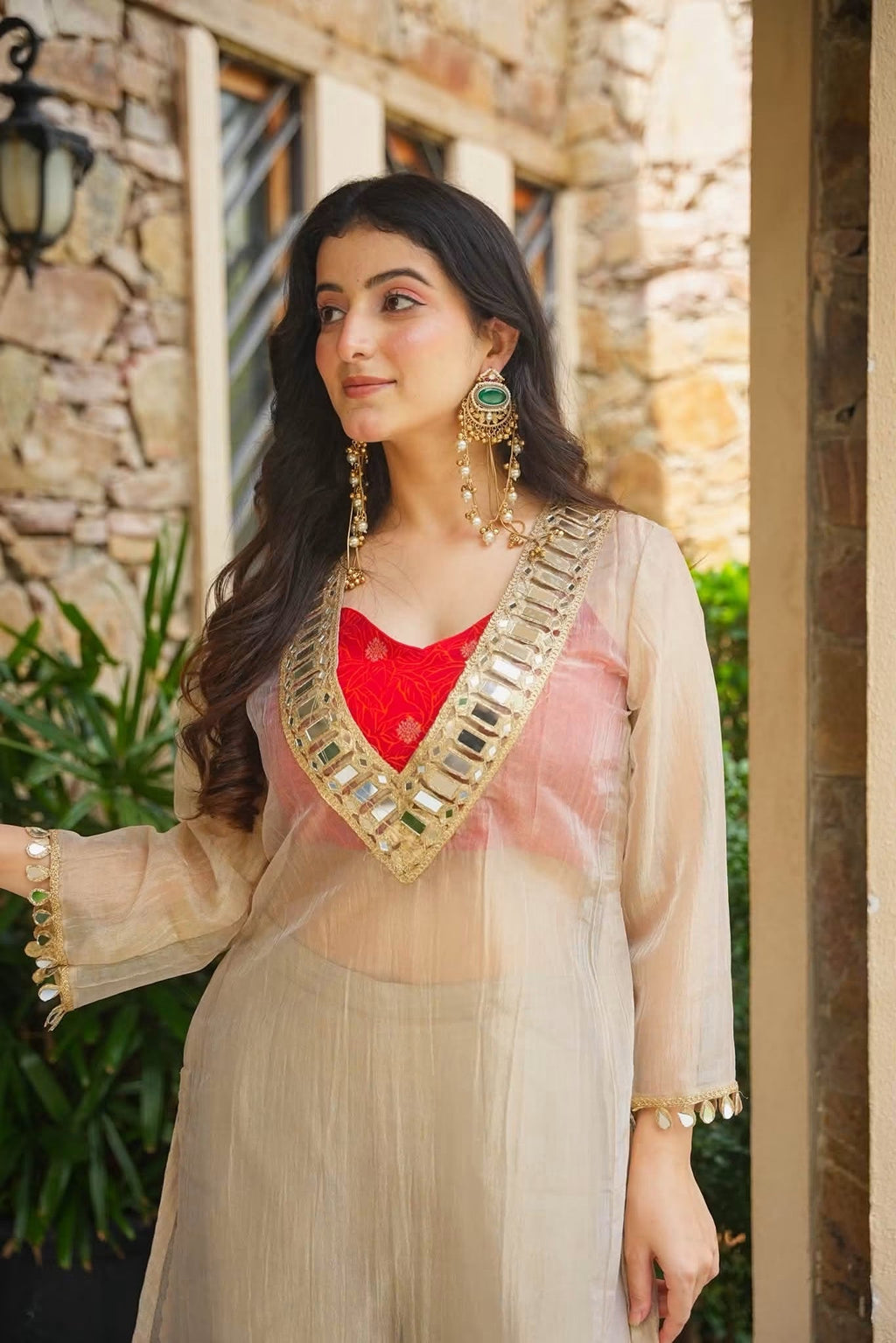 Beautiful Indo-Western Festive Anarkali Set