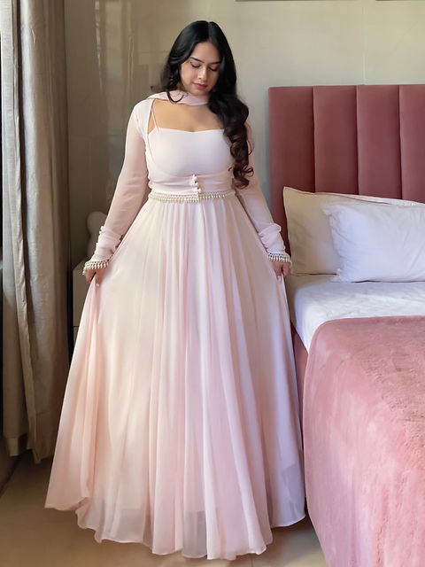 Beautiful Fairytale Anarkali Suit With Jacket and Duptta