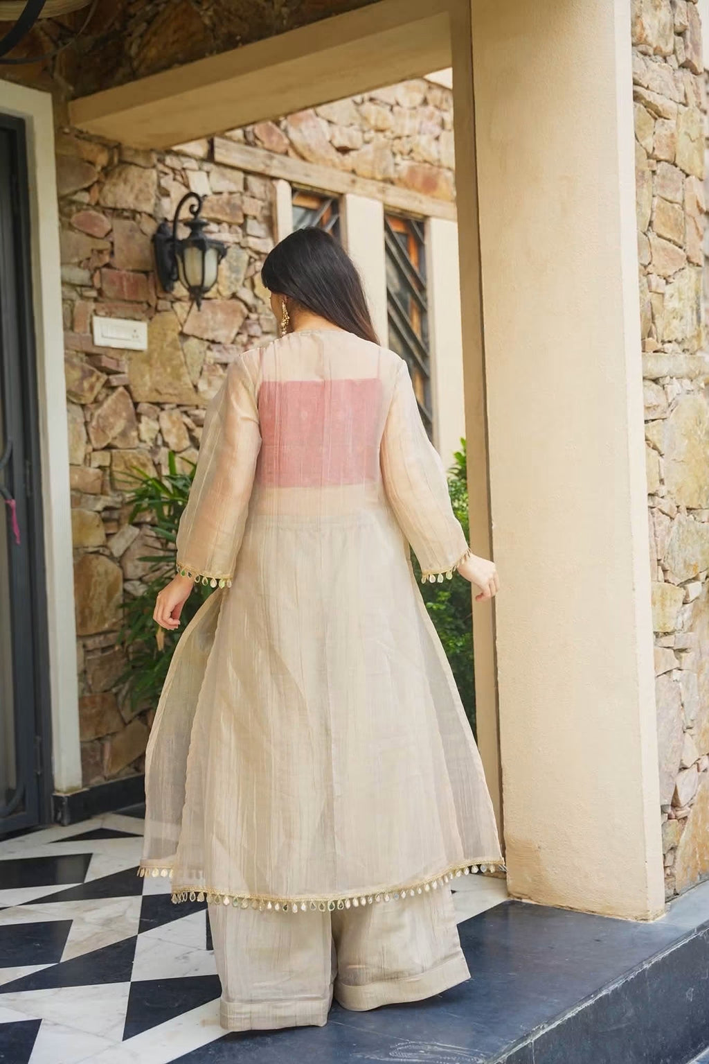 Beautiful Indo-Western Festive Anarkali Set