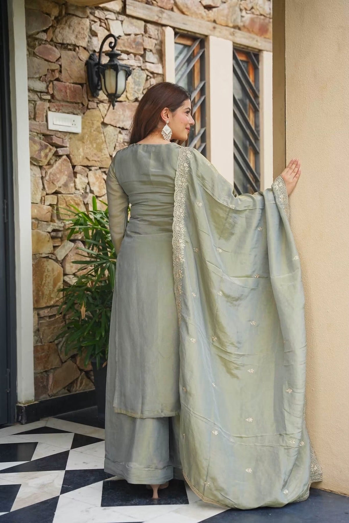 Heavy Embroidered Straight Kurta Set