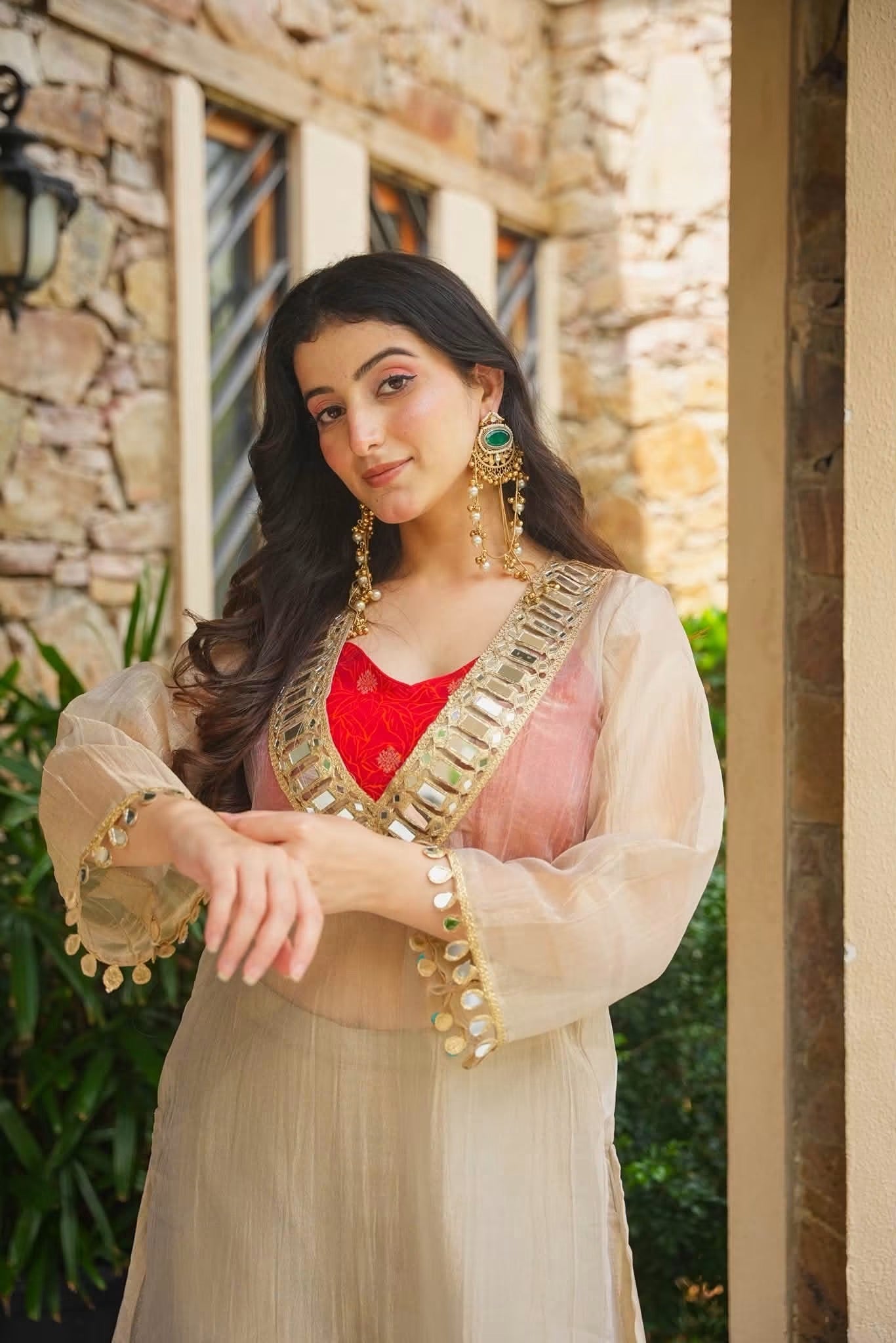 Beautiful Indo-Western Festive Anarkali Set