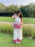 Beautiful Rose Printed Farshi Salwar Suit
