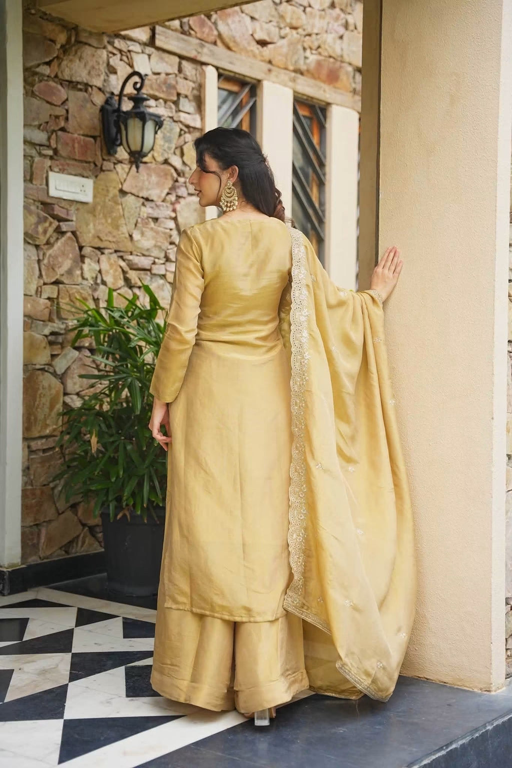 Heavy Embroidered Straight Kurta Set