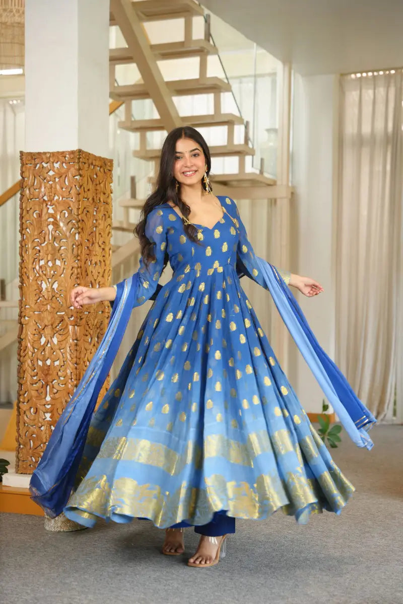 Beautiful Viscos Georgette Anarkali Suit set