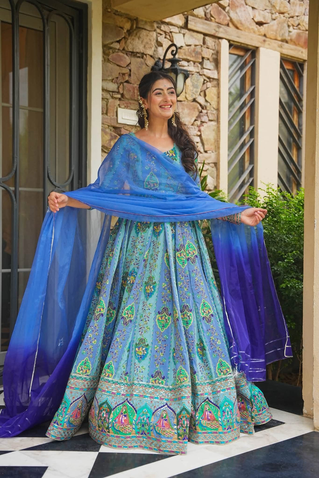 Beautiful Heavy Embroidered Anarkali Suit Set