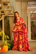 Beautiful Sequence Work Wedding Sharara Suit Set