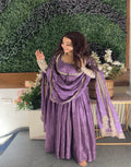 Purple Zardosi Anarkali Suit Set ❤️