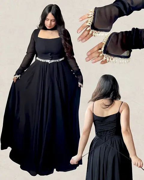 Beautiful Fairytale Anarkali Suit With Jacket and Duptta