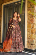 Beautiful Embroidered Anarkali Suit Set