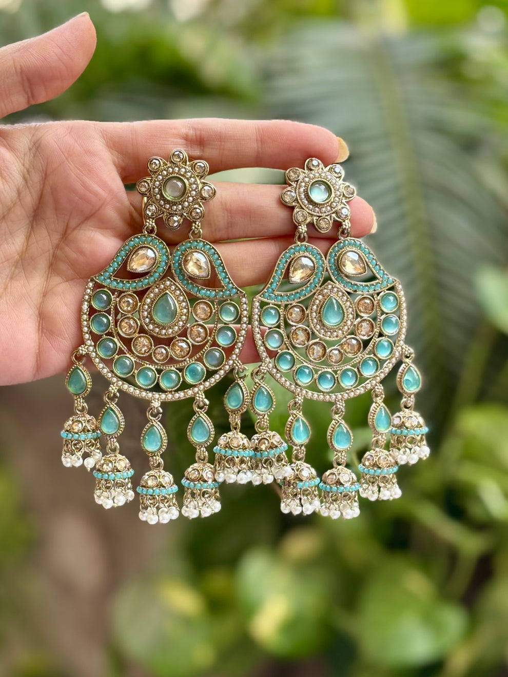 Royal Ruby Kundan Jhumka Earrings