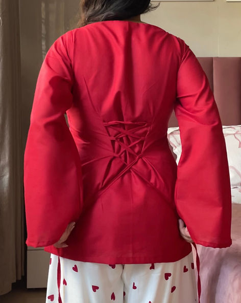 Red Heart Farshi Salwar Suit With Duptta