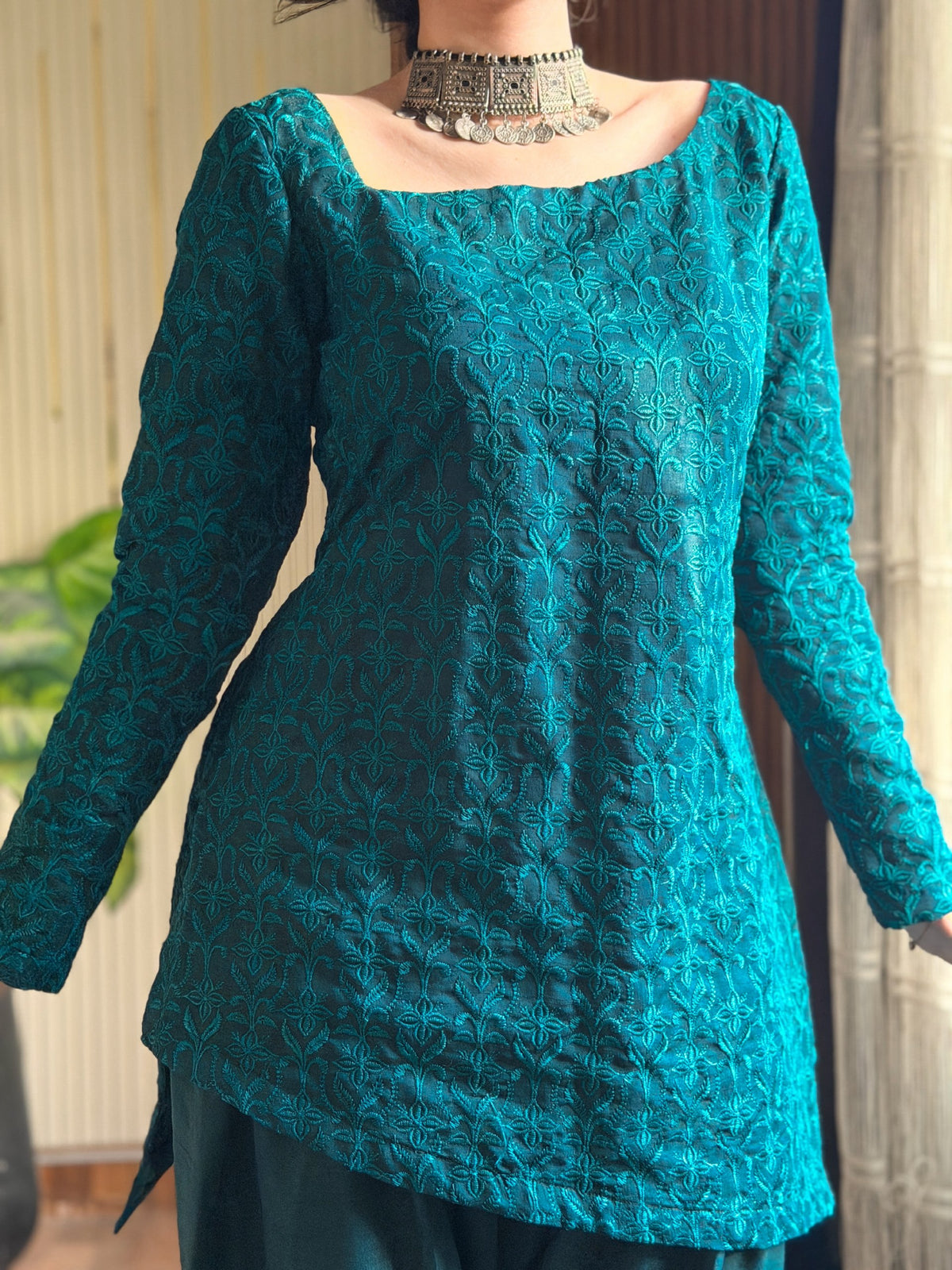 Beautiful Embroidered Lawn Kurta Salwar Set