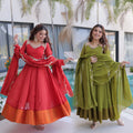 Beautiful Mul Chanderi Silk Anarkali Suit Set