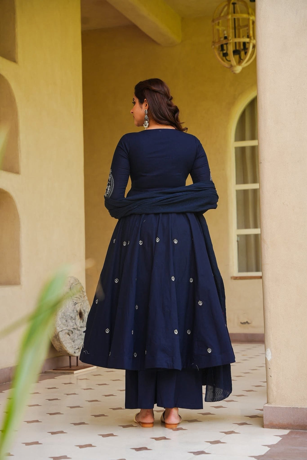Kyaira Blue Anarkali Suit Set