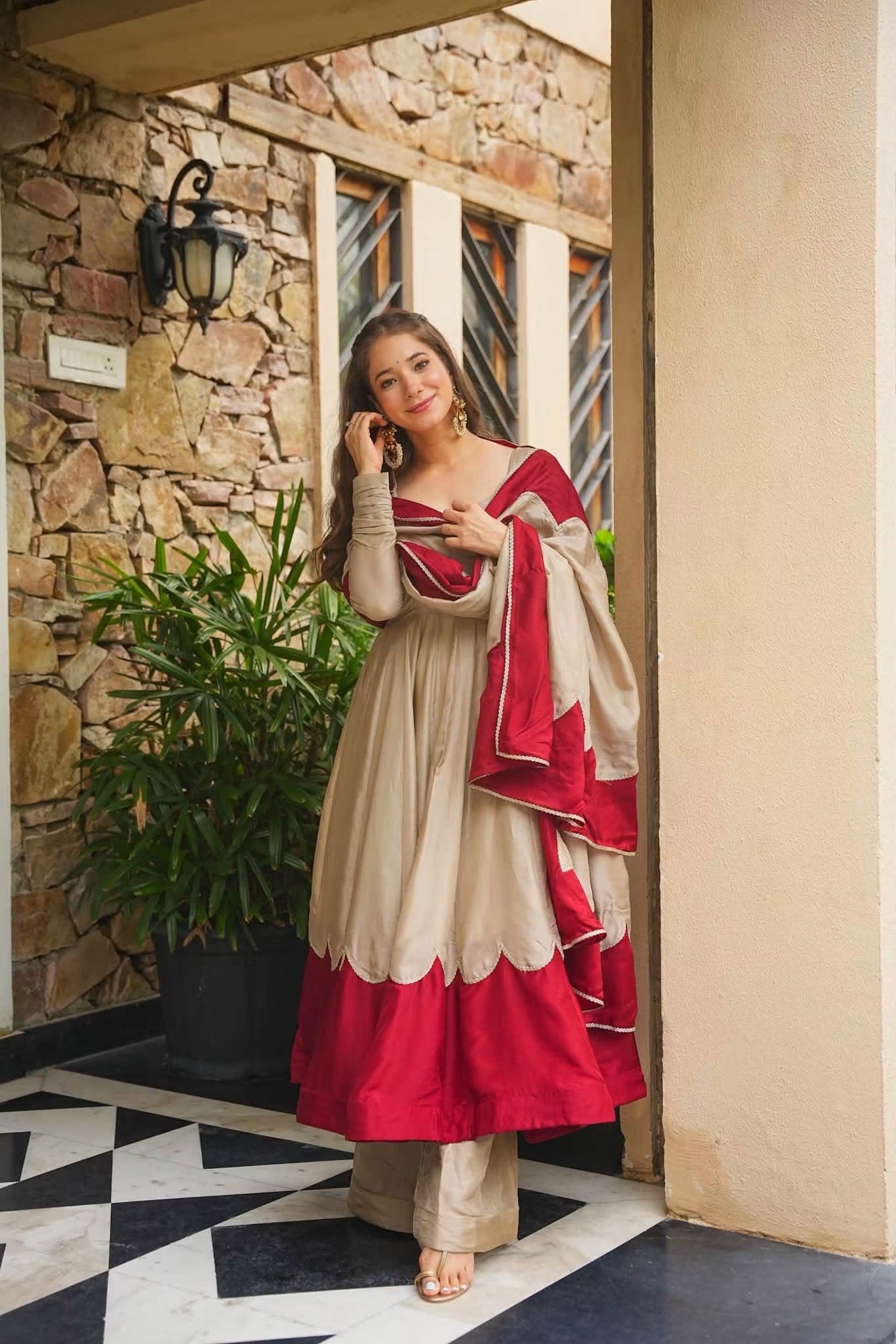 Evara Bloom Heavy Anarkali Suit Set