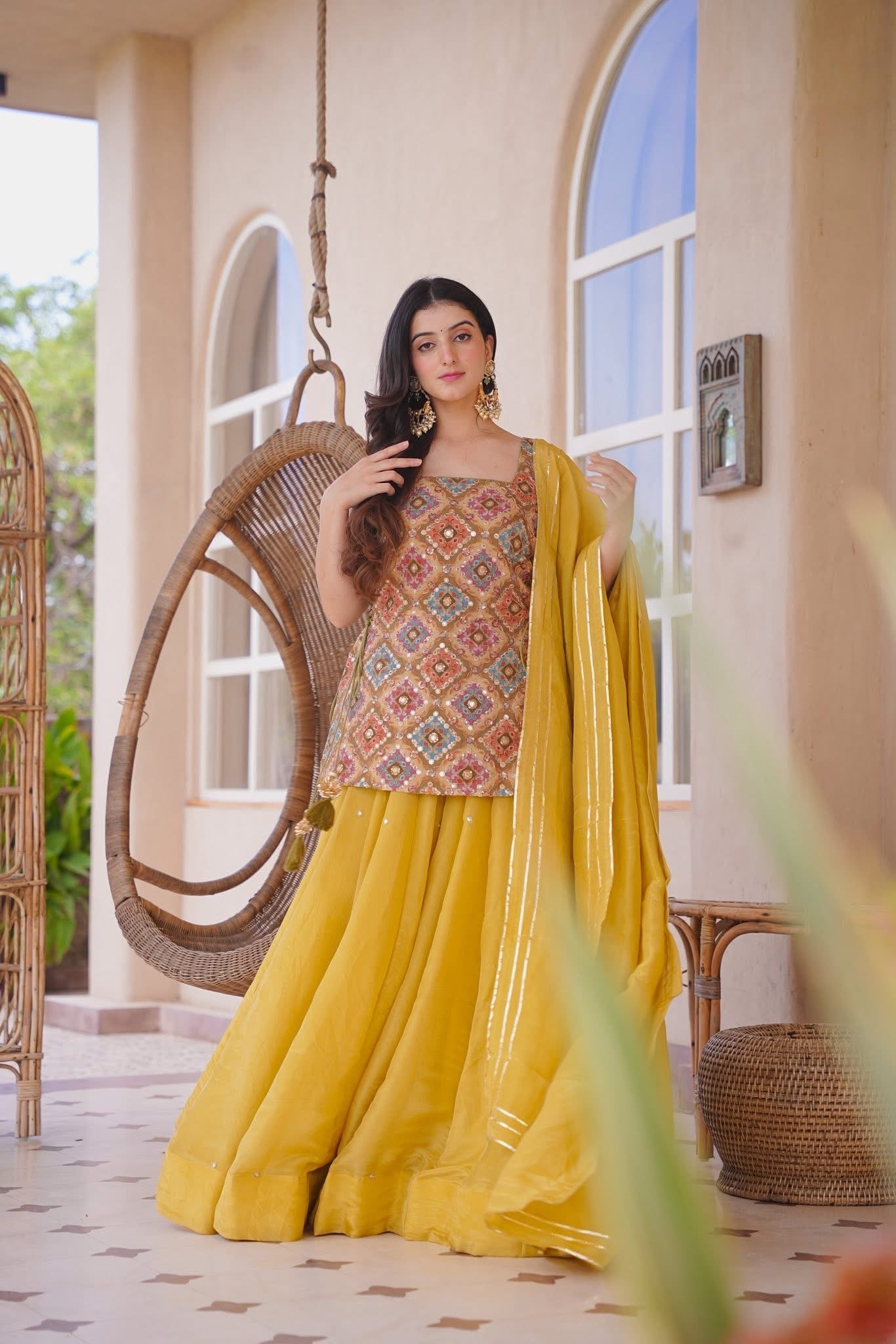 Akshivya Yellow Heavy Kurta Set