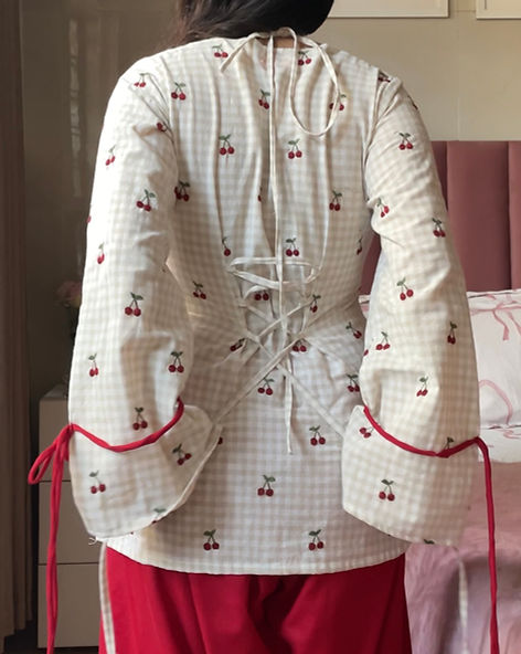 Beautiful Cherry Bow Farshi Salwar Suit