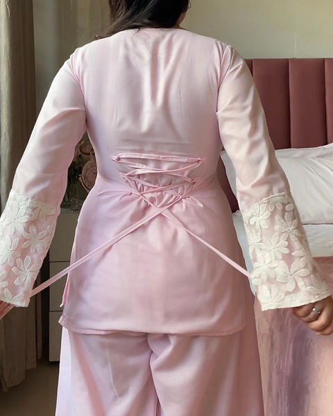 Beautiful Pink Farshi Salwar Suit Set