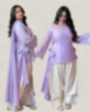 Beautiful Bow Farshi Salwar Suit Set