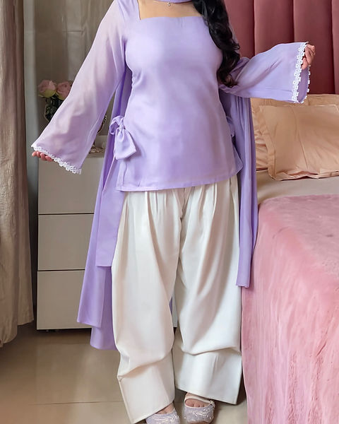 Beautiful Bow Farshi Salwar Suit Set