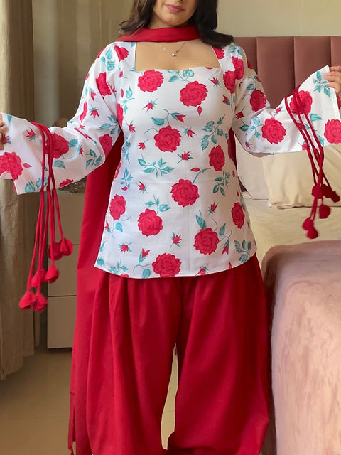 Rose Pankhuri Farshi Suit Set